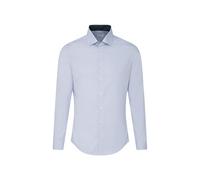 Seidensticker Chemise Business Homme Coupe Slim - sans Repassage - col Kent - Manches Longues - Patch - Rayures - 100% Coton