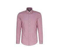 Seidensticker Chemise d'affaires pour Homme - Coupe ajustée - Infroissable - Col Kent - Manches Longues - 100% Coton, Rose, 42