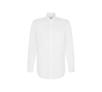 Seidensticker Chemise d'affaires pour Homme - Coupe Droite - Infroissable - Col Kent - Manches Extra Longues - 100% Coton, Blanc., 45