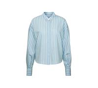 SEIDENSTICKER Chemisier bleu clair / brun foncé / blanc, Taille S