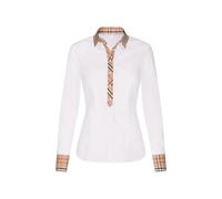 SEIDENSTICKER Chemisier beige foncé / rouge pastel / noir / blanc, Taille XXL