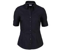 Seidensticker Chemisier pour femme - Chemisier - Sans repassage - Coupe slim - Manches courtes - Uni - 100 % coton