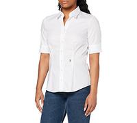Seidensticker Chemisier pour femme - Chemisier - Sans repassage - Coupe slim - Manches courtes - Uni - 100 % coton