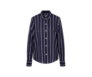 SEIDENSTICKER Chemisier 'Schwarze Rose' marine / blanc, Taille L