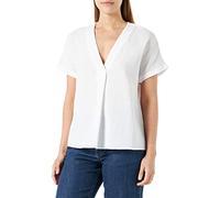 Seidensticker Coupe Droite, Chemisier à Manches Courtes Blouse, crème, 44 Femme