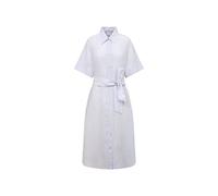 Seidensticker Coupe Droite-Robe Chemisier à Manches Courtes, Bleu, 42 Femme
