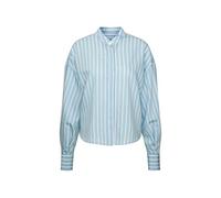 SEIDENSTICKER Chemisier bleu clair / brun foncé / blanc, Taille S