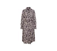 Seidensticker Damen Blusenkleid mit Bindegürtel Robe, Bleu Marine, 44 Femme