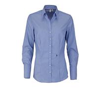 Seidensticker Femme Chemisier Hemdbluse Langarm Slim Fit Gemustert Bügelfrei Bleu (11), 40 EU
