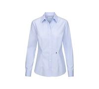 Seidensticker Femme Chemisier Hemdbluse Langarm Slim Fit Gemustert Bügelfrei HellBleu (11), 36 EU