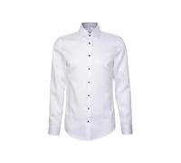 Seidensticker Herren Business Hemd Chemise, Blanc, 45 Hommes
