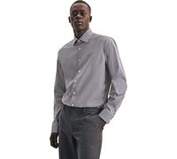 Seidensticker Herren Business Hemd Shaped Fit - Bügelfreies Chemise, Bleu (Dunkelblau 19), 42 (Taille Fabricant: 40) Homme