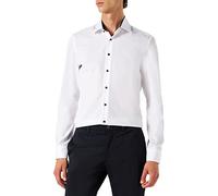 Seidensticker Herren Business Hemd Slim Fit Chemise Homme, Blanc (Weiß 01), 44
