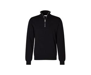 Seidensticker Herren Merino Pullover mit Reissverschluss Pull-Over, Bleu, XL Homme