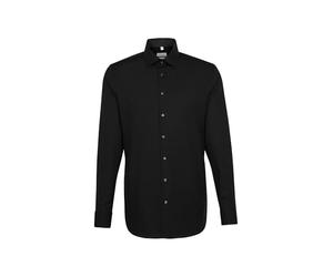 Seidensticker Homme Chemise Business Shaped Manche Extra Longue sans Repassage 42 Noir