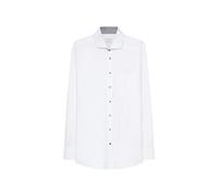 Seidensticker Homme Chemise Regular Fit Langarm Popeline Blanc, 40 EU