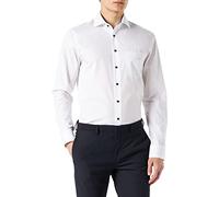 Seidensticker Homme Chemise Regular Fit Langarm Popeline Blanc, 43 EU