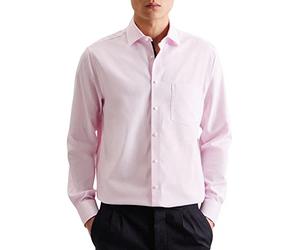 Seidensticker Men's Regular Fit Chemise à Manches Longues Rose Clair Taille 39, Rose Clair, 41