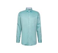 Seidensticker Regular Fit Langarm Business Hemd Chemise d'affaires, Turquoise, 48 Taille Tall Hommes
