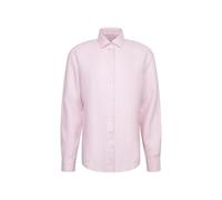 Seidensticker Regular Fit Langarm Leinenhemd Chemise d'affaires, Rose, 41 Taille Tall Hommes