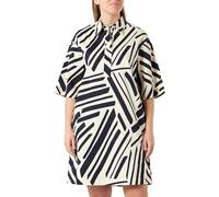 Seidensticker Robe Chemisier à Manches Courtes Coupe régulière, Bleu, 54 Femme