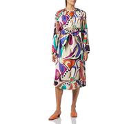 Seidensticker Robe Chemisier à Manches Longues Coupe Droite, Beige, 40 Femme