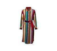 Seidensticker Robe Chemisier à Manches Longues Coupe Droite, Bleu, 40 Femme