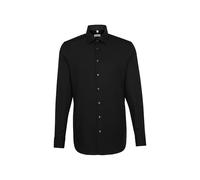 Seidensticker Slim Fit Infroissable Manches Longues Col Kent Chemise d'affaires Homme, Noir, 43