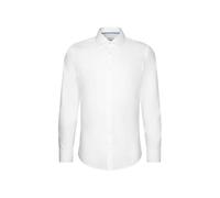 Seidensticker Slim Fit Langarm Popeline, Chemise Homme, Weiß, 38
