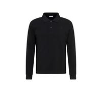 Seidensticker Slim Fit Polo à Manches Longues, Noir, M Homme