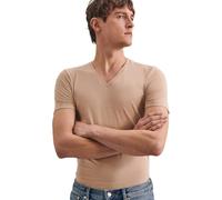 Seidensticker T- Shirt à Manches Courtes pour Homme avec col en V, Couleur Chair