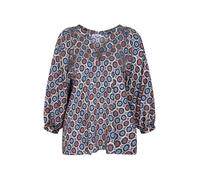 SEIDENSTICKER Tunique 'September Drop 252' beige / bleu / bleu clair / orange foncé, Taille XL