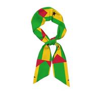 Seidentuch Langer Weich Schal Für Damen,Bandana Mit Grafik Der Flagge Von São Tomé Und Príncipe,Halstuch Für Damen Im Retro Stil,Leicht,Klassisch Elegant,Satin Halstücher,Ideales Geschenk