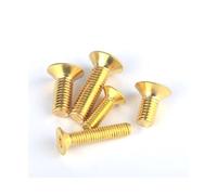 10/20 pièces M2 M2.5 M3 M4 M5 M6 M8 en laiton pur plat à six pans creux vis à tête fraisée(M2x4 (20pcs))