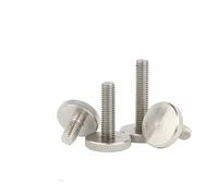 SEIDER 10/20 pièces M3 M4 M5 moleté Grand Boulon à tête Plate vis à Main galvanisé vis(M4x12(20pcs))