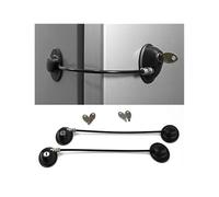 SEIDER 2 pièces Serrure de congélateur avec 2 clés sécurité réfrigérateur réfrigérateur Serrure de Porte Enfant Preuve Winodw Serrure tiroir Porte Toilette Serrure(Black 2 pcs)