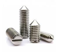SEIDER M1.6 M2 M2.5 M3 M4 M5 M6 M8 M10 GB71 304 A2-70 en Acier Inoxydable, tête Fendue, Pointe Conique, extrémité Conique, vis de réglage des boulons sans tête (Color : 5mm, Size : 10pcs M1.6)