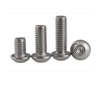 M3 3mm A2 304 acier inoxydable tête de bouton vis à tête hexagonale ronde/pan M3x6/m3x8/m3x10/m3x12/m3x16/m3x20(100 pcs,12mm)