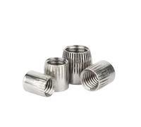 SEIDER M6 M8 M10 M12 304 écrou Conique en Acier Inoxydable moleté Implosion Expansion Anti-dérapant Bouchon à vis Rond écrous de Blocage en métal matériel(M8 (10pcs))