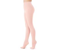 Seidiva Collants Fille Collant Doux Classiques à Pieds 60 DEN, Collants Enfants Unis Semi Opaques pour Danse Ballet École Bas Tous Les Jours, De 4 À 12 Ans, Rose abricot 146-164