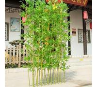 SEIFE Bambou Artificiel Brise-Vue de Haute Densité, Vrai Tronc Naturel, Plante Artificielle pour Séparation de Pièce, Balcon et Clôture de Jardin, Décoration Zen sans Pot(50 bamboos,2.5m/8ft)