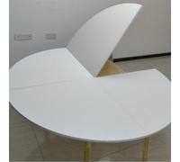SEIFE Grande rallonge de Table Ronde Pliable, Table Pliante Ronde de 122 cm, Remplacement de Plateau de Table, rallonge temporaire pour Plateau de Table Pliant(White,200cm/78.7in)