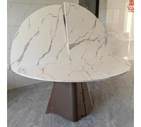 SEIFE Grande rallonge de Table Ronde Pliante, 55"-86", rallonge de Plateau de Table d'extérieur, Remplacement temporaire de Plateau(Stone,220cm/86.6in)