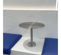 SEIFE Petite Table Pliante Murale Ronde en Acier Inoxydable, Bureau Flottant, Table de Cabine, Table de Bar Ronde Moderne pour café, intérieur/extérieur(I-Type,40cm/15.7in)