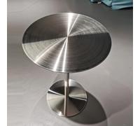 SEIFE Table d'appoint en Acier Inoxydable,Table de Bar Ronde(Round,70cm/27.5in)