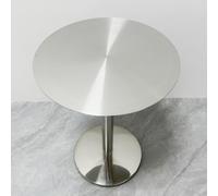 SEIFE Table d'appoint en Acier Inoxydable, Table de Bar Ronde, Tables de bistrot Modernes(Round,80cm/31.4in)