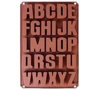Seifenprofis - Moule à lettres en silicone grand (lettres de 5 cm), extra stable, pour le moulage, l'alphabet (A-Z), le béton, la pâtisserie, le chocolat, le savon, la cire. 32,5 x 21,5 x 2,5 cm