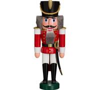 Casse-noisette hussard rouge, hauteur 31 cm, Erzgebirge origin.. SV 11302/1 neuf