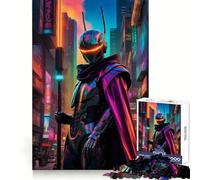 Seigneur Cybernétique Android Puzzle Guerrier Cyberpunk pour Adolescents 1000 Pièces Stimule la Mémoire Évasion Repos Idéal (50x75cm)