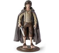BendyFigs Frodo Baggins by The Noble Collection - Officially Licensed 19cm Lord of The Rings Bendable Toy Posable Collectable Doll Figures with Stand - for Kids & Adults